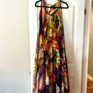 Flowy gauzy colorful dress